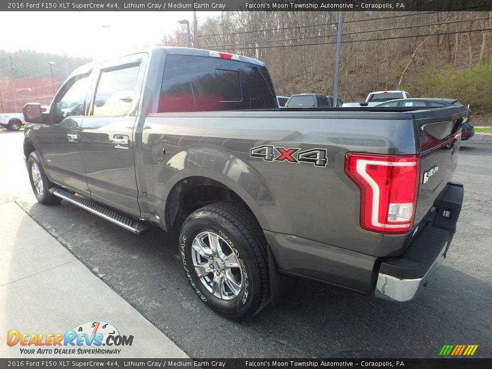 2016 Ford F150 XLT SuperCrew 4x4 Lithium Gray / Medium Earth Gray Photo #4