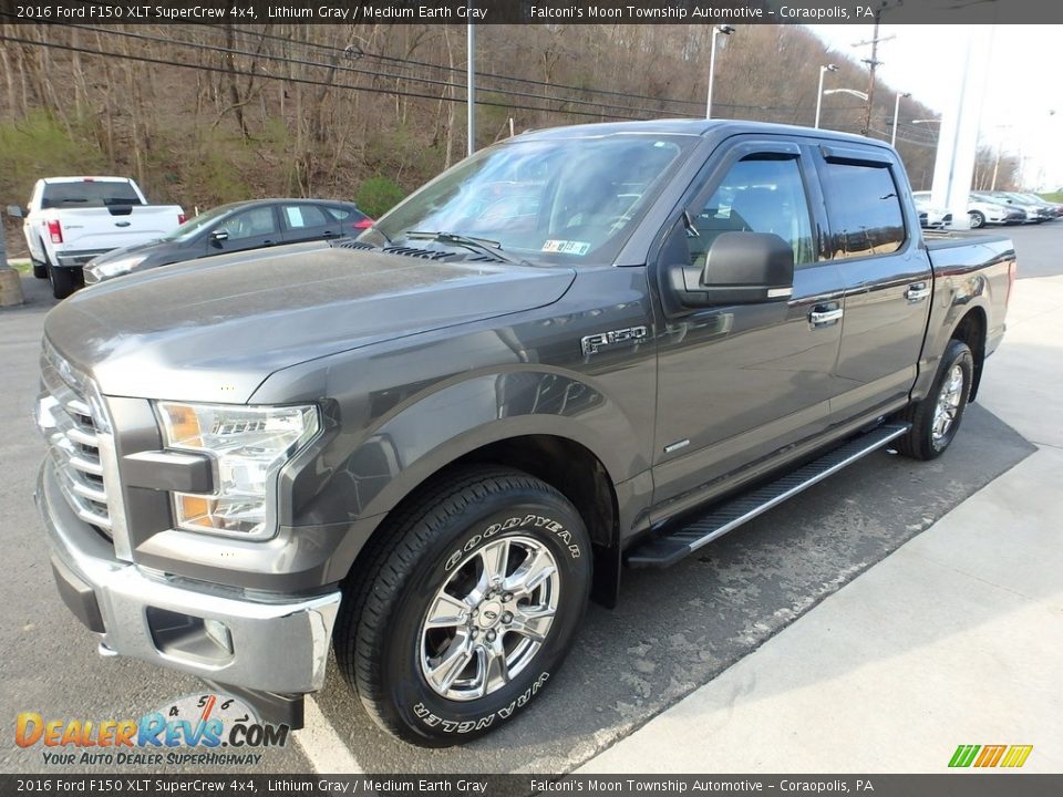 2016 Ford F150 XLT SuperCrew 4x4 Lithium Gray / Medium Earth Gray Photo #6