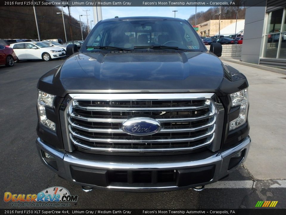 2016 Ford F150 XLT SuperCrew 4x4 Lithium Gray / Medium Earth Gray Photo #7
