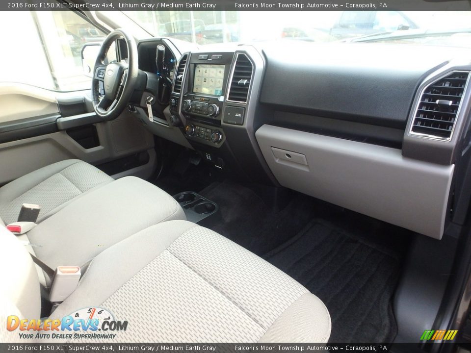 2016 Ford F150 XLT SuperCrew 4x4 Lithium Gray / Medium Earth Gray Photo #11