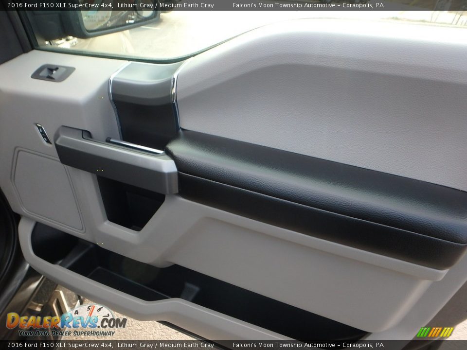 2016 Ford F150 XLT SuperCrew 4x4 Lithium Gray / Medium Earth Gray Photo #13