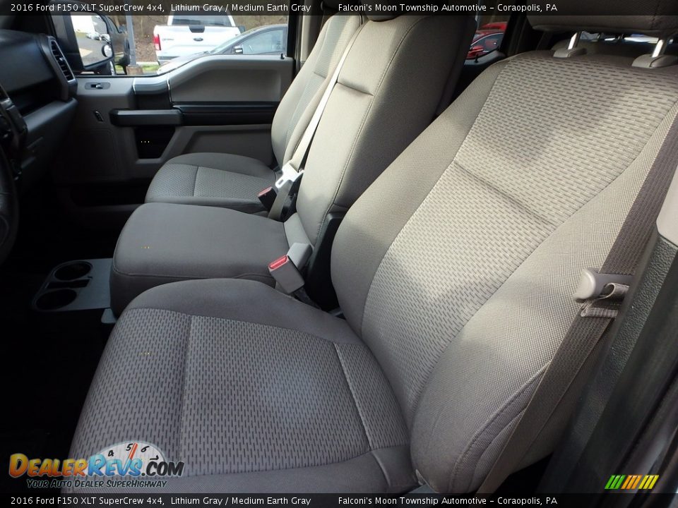 2016 Ford F150 XLT SuperCrew 4x4 Lithium Gray / Medium Earth Gray Photo #17