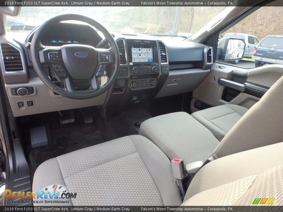2016 Ford F150 XLT SuperCrew 4x4 Lithium Gray / Medium Earth Gray Photo #19