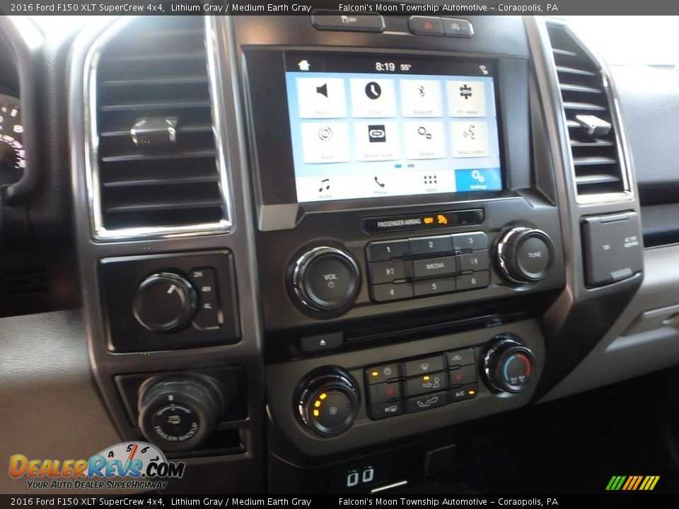 2016 Ford F150 XLT SuperCrew 4x4 Lithium Gray / Medium Earth Gray Photo #22