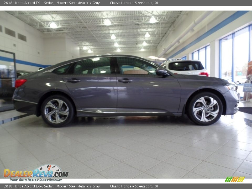 2018 Honda Accord EX-L Sedan Modern Steel Metallic / Gray Photo #4