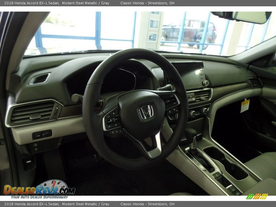 2018 Honda Accord EX-L Sedan Modern Steel Metallic / Gray Photo #9