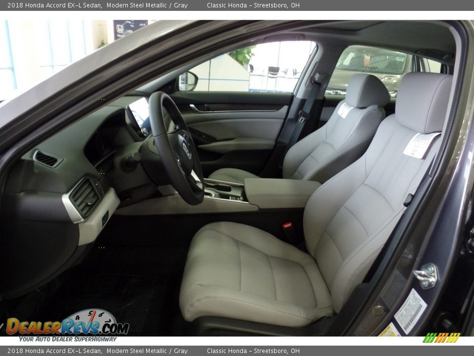 2018 Honda Accord EX-L Sedan Modern Steel Metallic / Gray Photo #10