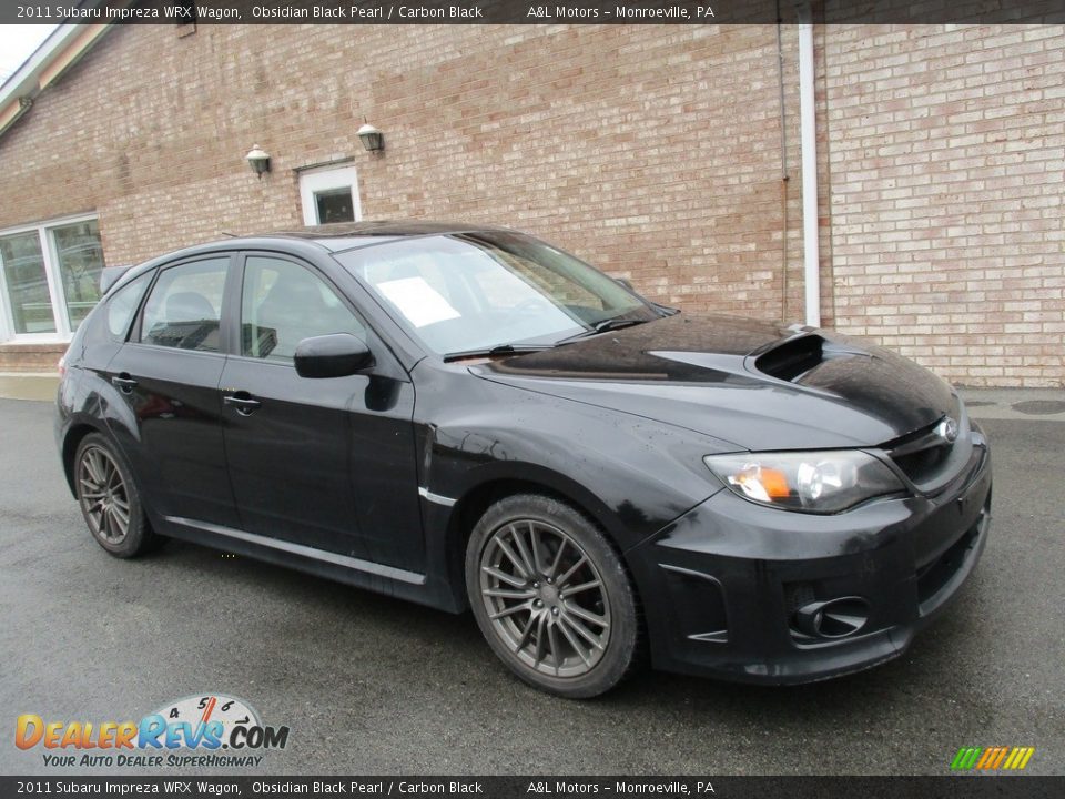 2011 Subaru Impreza WRX Wagon Obsidian Black Pearl / Carbon Black Photo #1