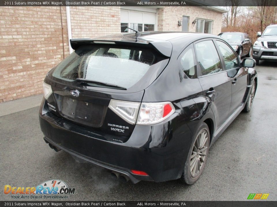 2011 Subaru Impreza WRX Wagon Obsidian Black Pearl / Carbon Black Photo #3