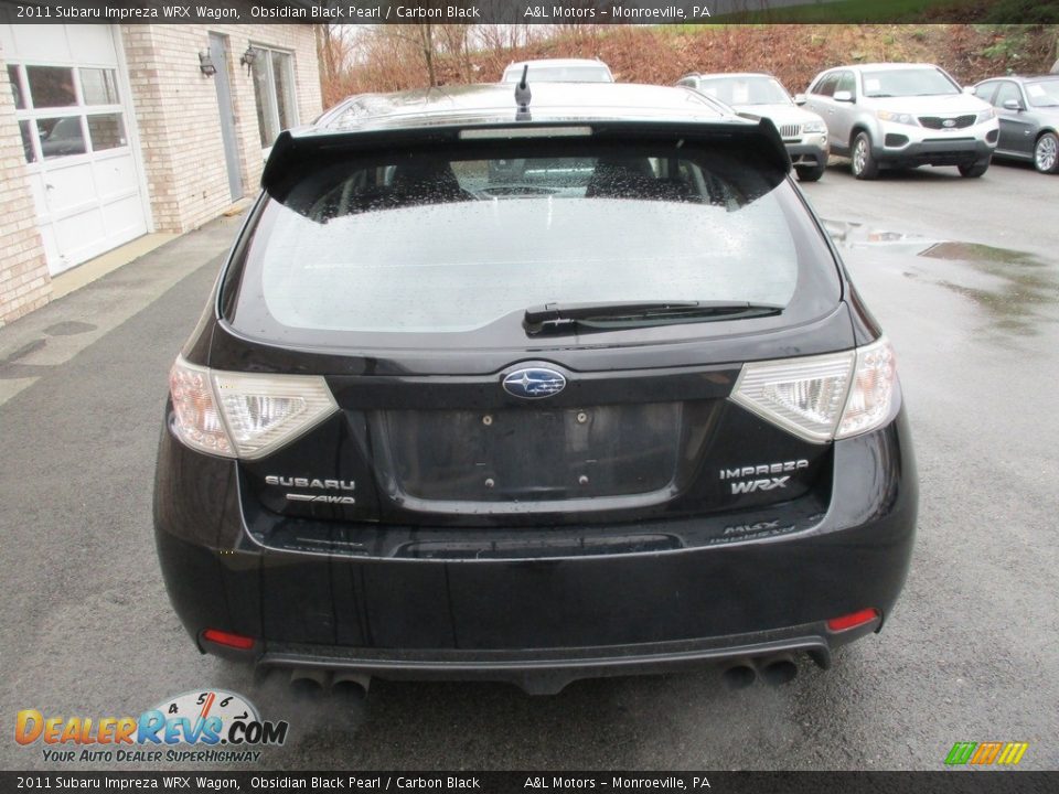 2011 Subaru Impreza WRX Wagon Obsidian Black Pearl / Carbon Black Photo #4