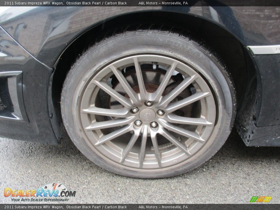 2011 Subaru Impreza WRX Wagon Obsidian Black Pearl / Carbon Black Photo #7