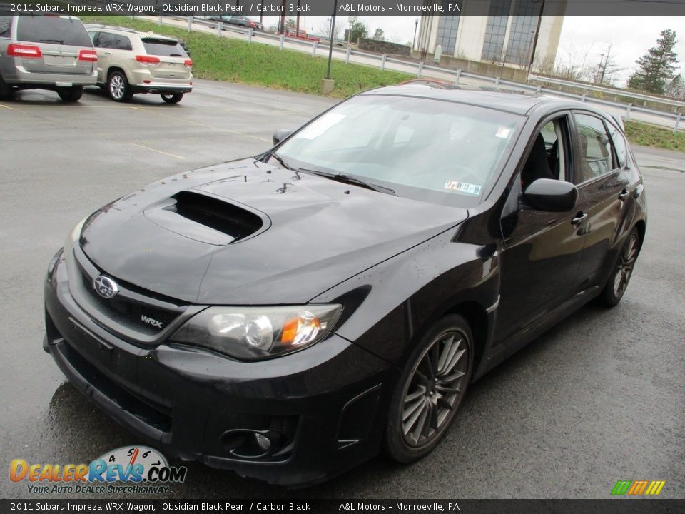 2011 Subaru Impreza WRX Wagon Obsidian Black Pearl / Carbon Black Photo #8