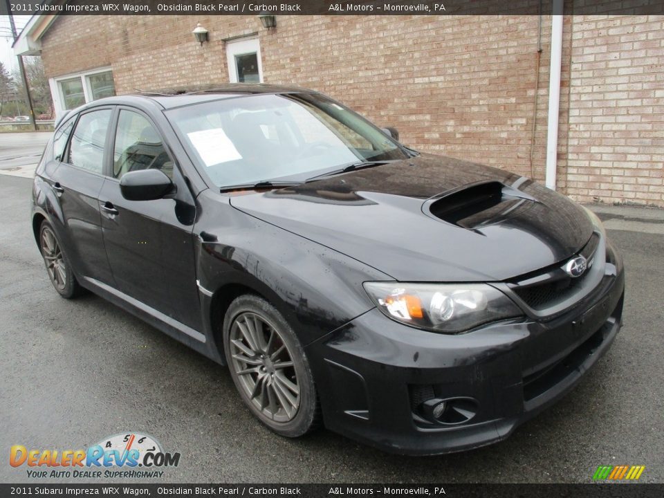 2011 Subaru Impreza WRX Wagon Obsidian Black Pearl / Carbon Black Photo #10