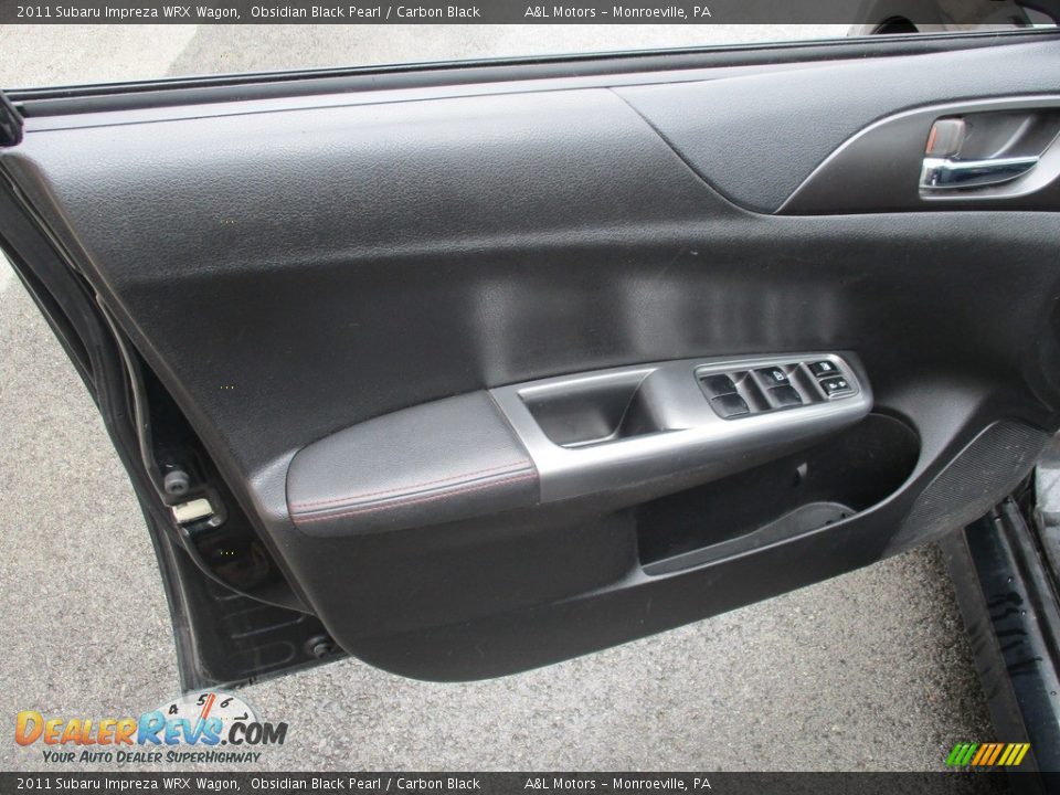 2011 Subaru Impreza WRX Wagon Obsidian Black Pearl / Carbon Black Photo #11