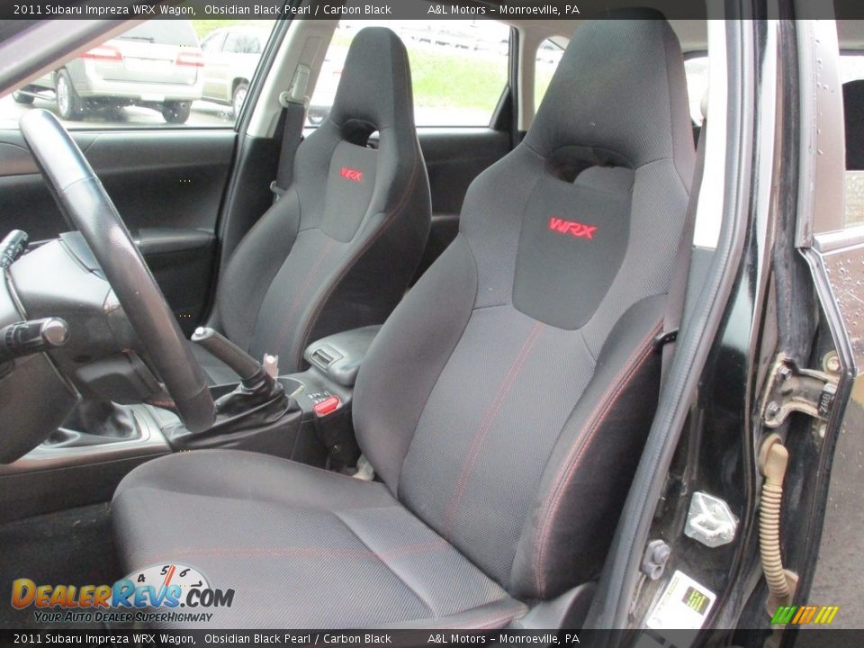 2011 Subaru Impreza WRX Wagon Obsidian Black Pearl / Carbon Black Photo #12