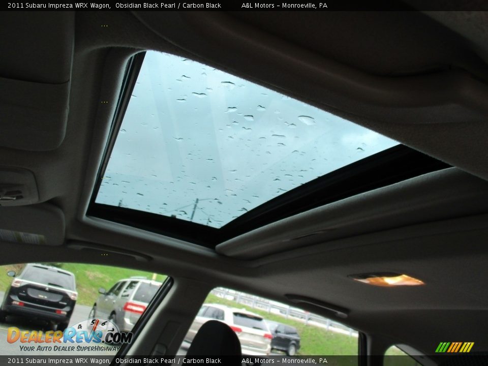 2011 Subaru Impreza WRX Wagon Obsidian Black Pearl / Carbon Black Photo #14