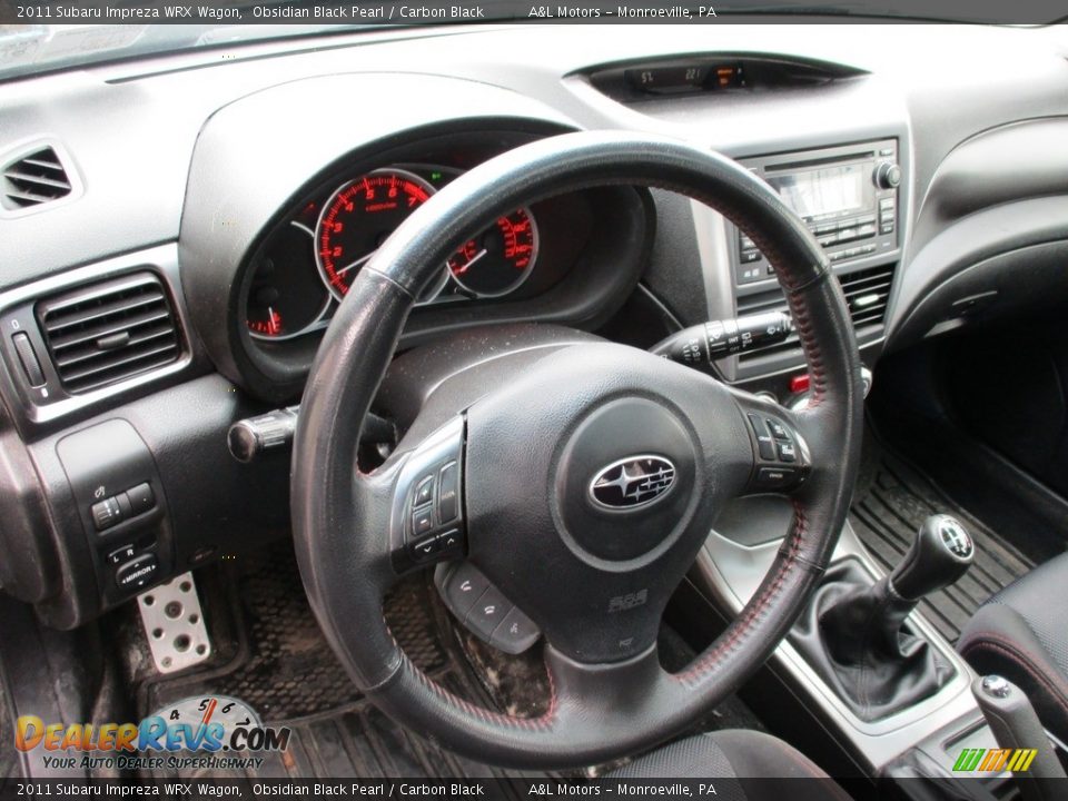 2011 Subaru Impreza WRX Wagon Obsidian Black Pearl / Carbon Black Photo #15