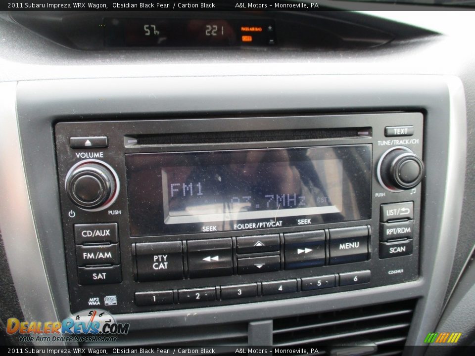 2011 Subaru Impreza WRX Wagon Obsidian Black Pearl / Carbon Black Photo #17