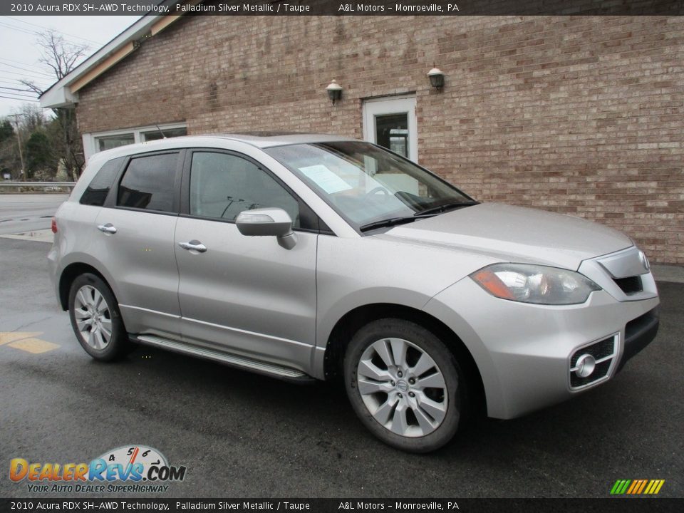 2010 Acura RDX SH-AWD Technology Palladium Silver Metallic / Taupe Photo #1