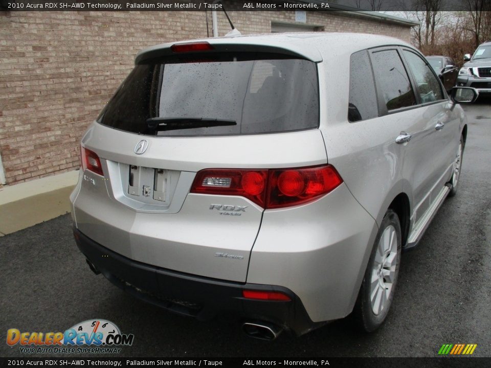2010 Acura RDX SH-AWD Technology Palladium Silver Metallic / Taupe Photo #3