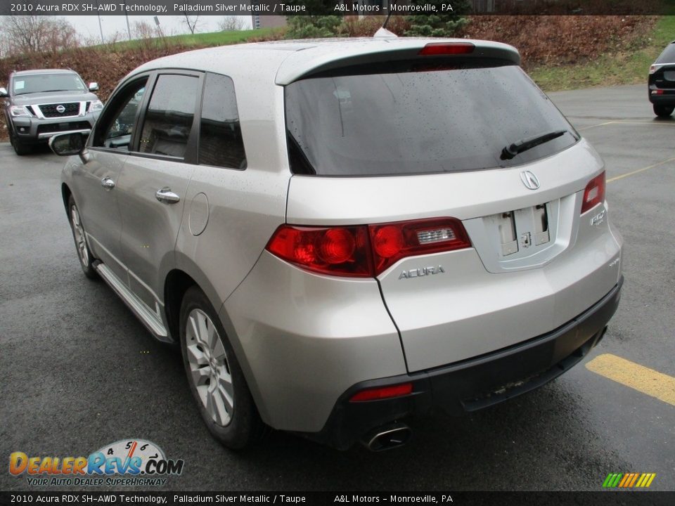 2010 Acura RDX SH-AWD Technology Palladium Silver Metallic / Taupe Photo #5