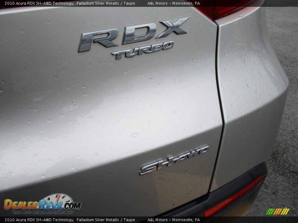2010 Acura RDX SH-AWD Technology Palladium Silver Metallic / Taupe Photo #6
