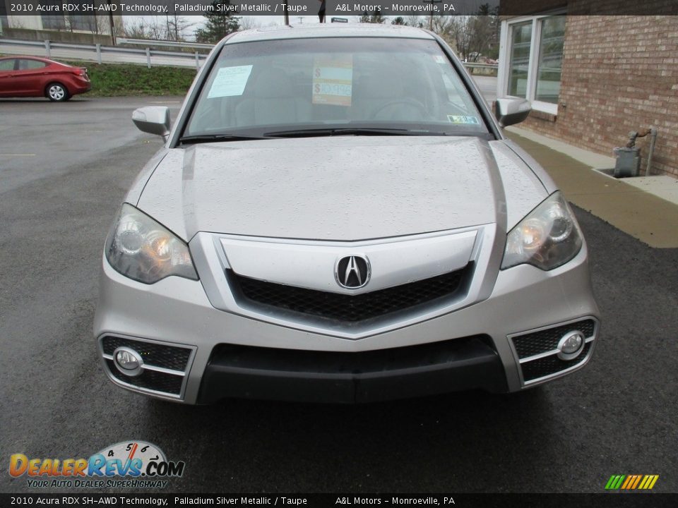 2010 Acura RDX SH-AWD Technology Palladium Silver Metallic / Taupe Photo #8