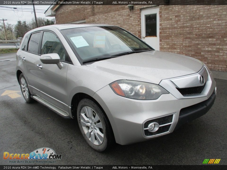 2010 Acura RDX SH-AWD Technology Palladium Silver Metallic / Taupe Photo #9