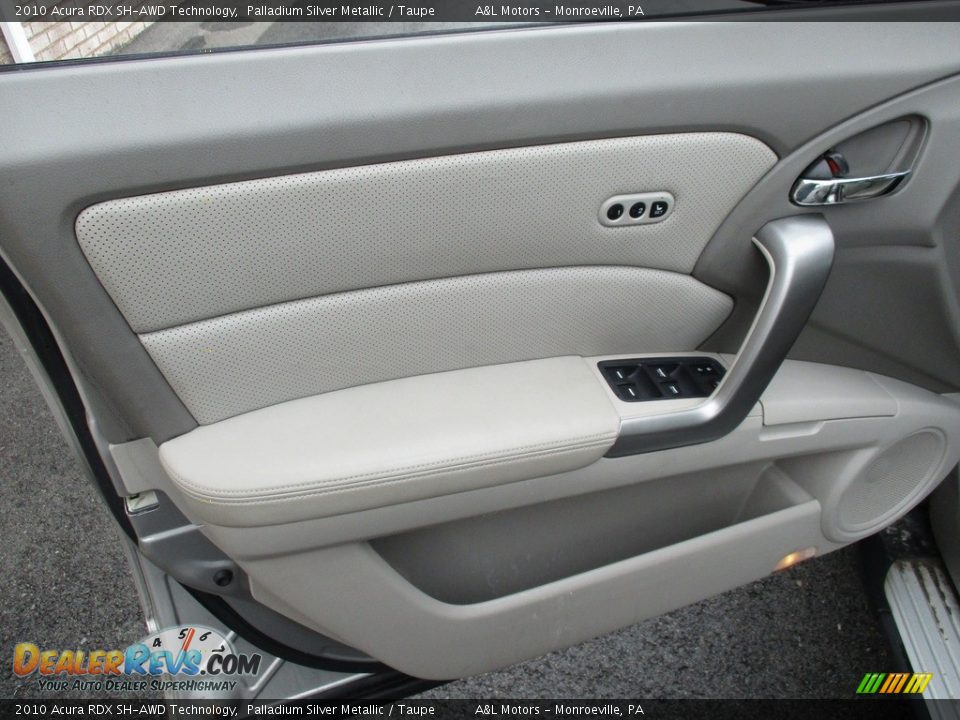2010 Acura RDX SH-AWD Technology Palladium Silver Metallic / Taupe Photo #10