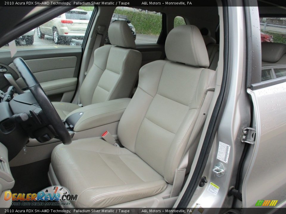 2010 Acura RDX SH-AWD Technology Palladium Silver Metallic / Taupe Photo #12