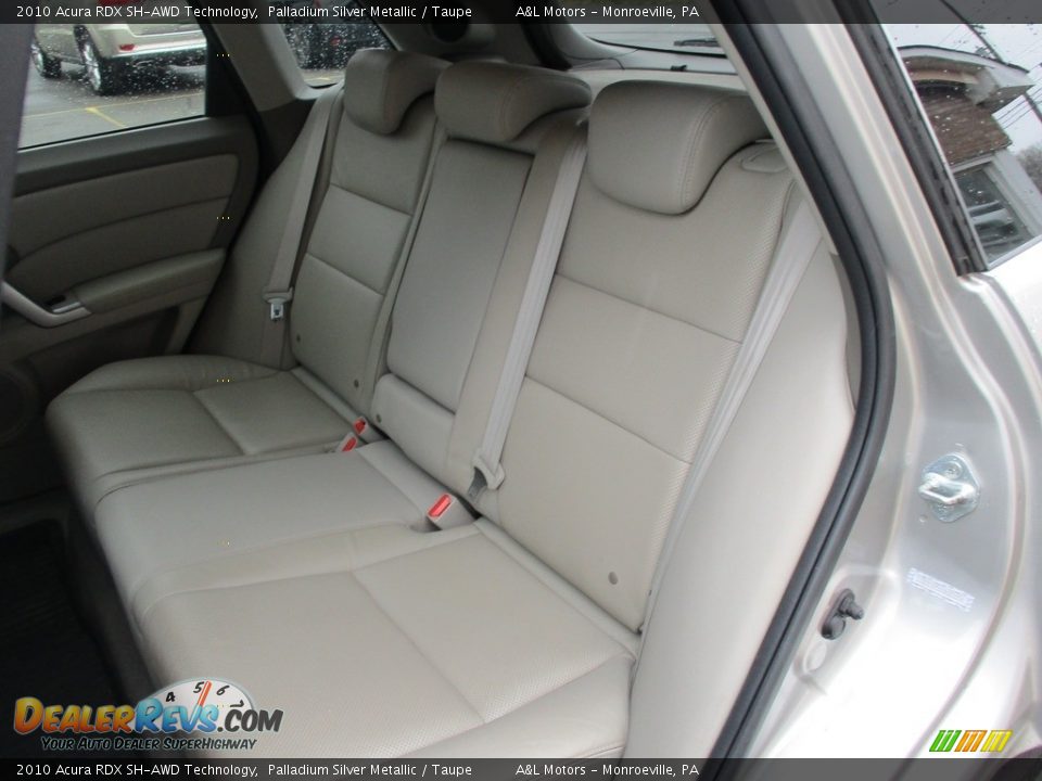 2010 Acura RDX SH-AWD Technology Palladium Silver Metallic / Taupe Photo #13