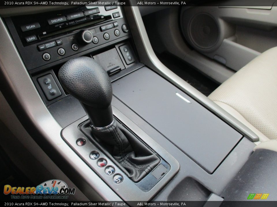 2010 Acura RDX SH-AWD Technology Palladium Silver Metallic / Taupe Photo #15