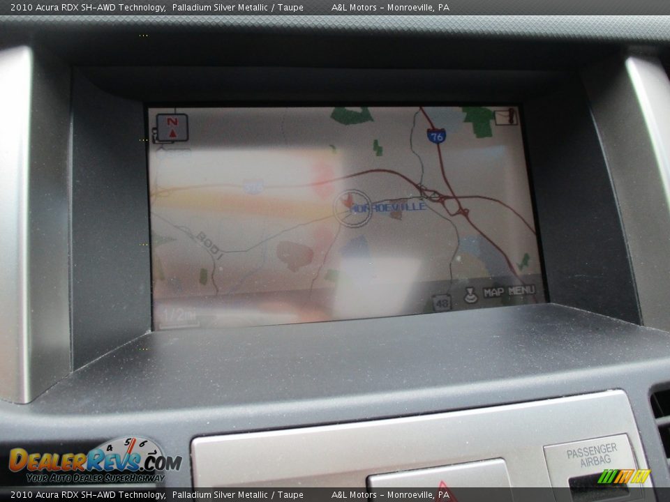 2010 Acura RDX SH-AWD Technology Palladium Silver Metallic / Taupe Photo #17