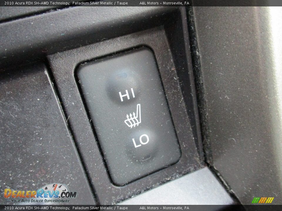 2010 Acura RDX SH-AWD Technology Palladium Silver Metallic / Taupe Photo #18