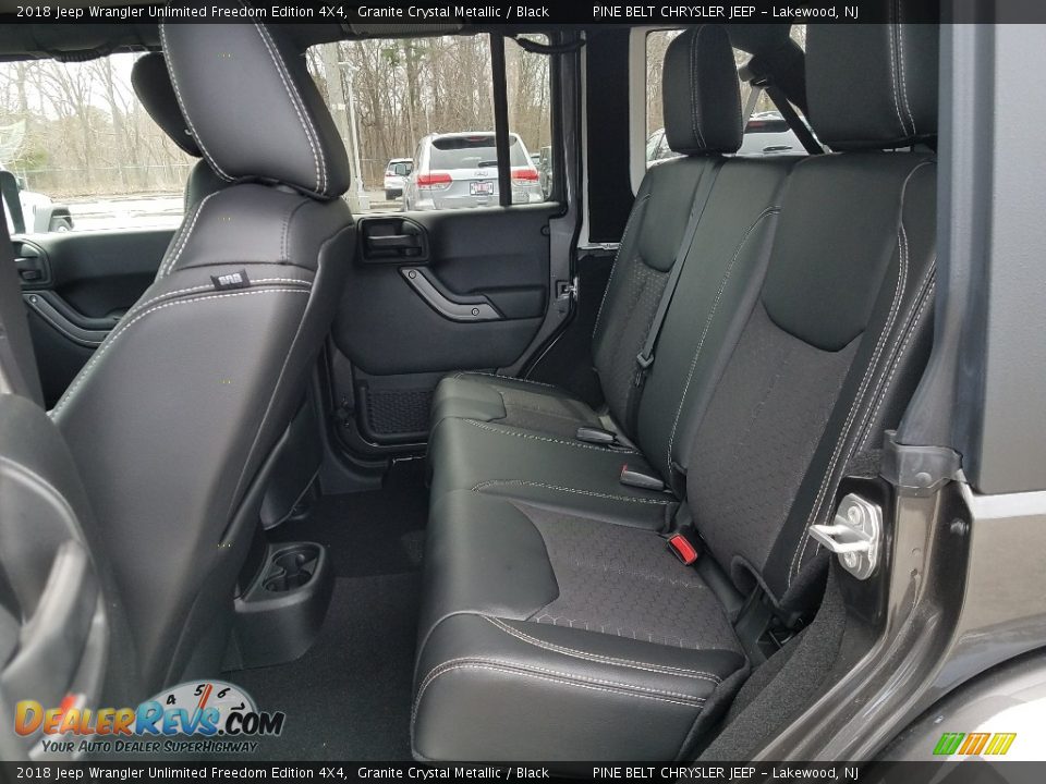 Rear Seat of 2018 Jeep Wrangler Unlimited Freedom Edition 4X4 Photo #6