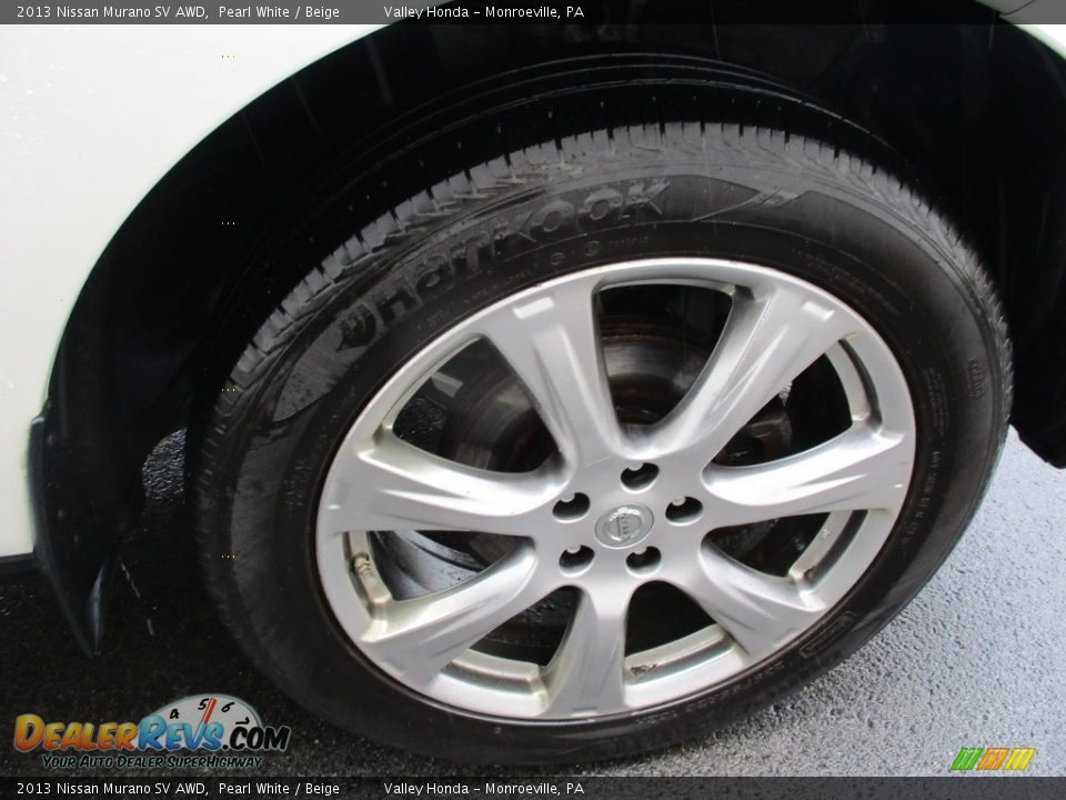 2013 Nissan Murano SV AWD Pearl White / Beige Photo #7