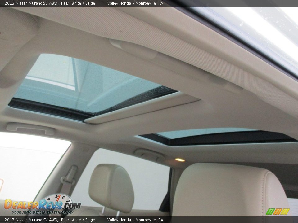 2013 Nissan Murano SV AWD Pearl White / Beige Photo #11