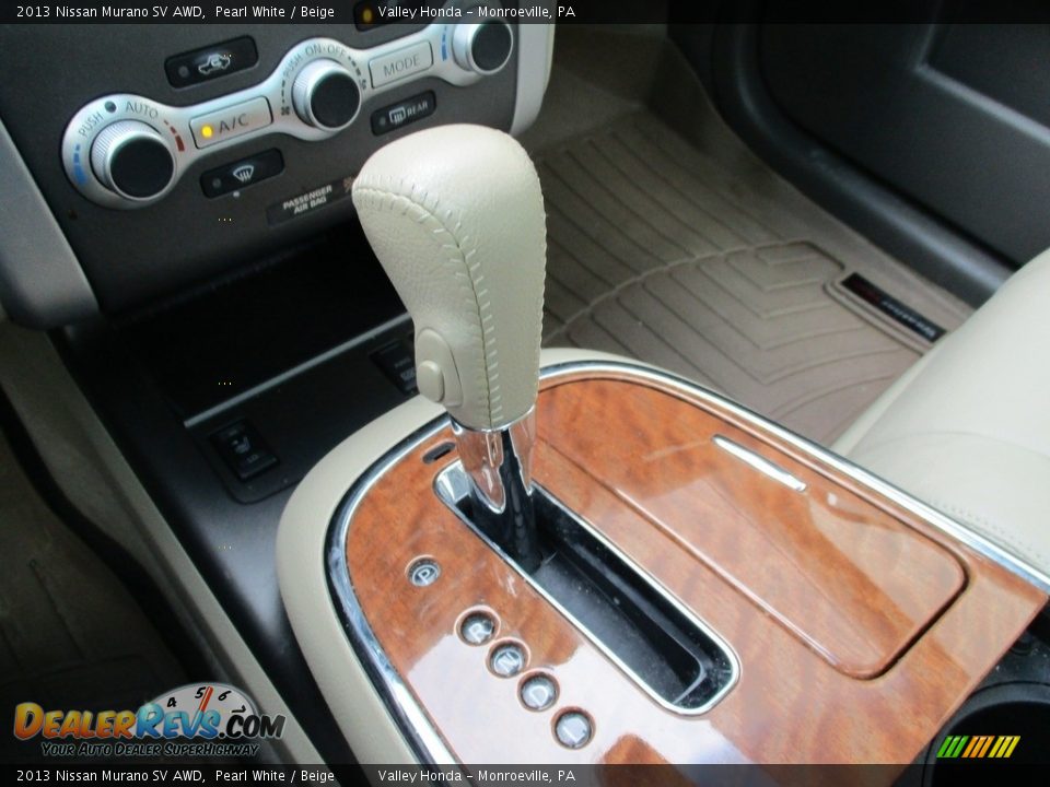 2013 Nissan Murano SV AWD Pearl White / Beige Photo #15