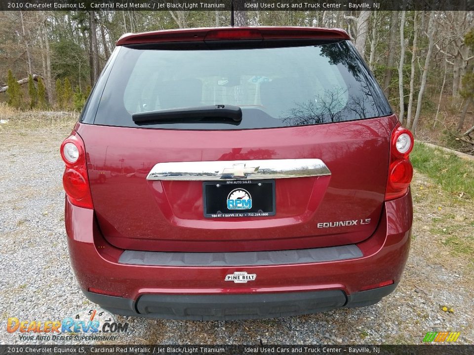 2010 Chevrolet Equinox LS Cardinal Red Metallic / Jet Black/Light Titanium Photo #8