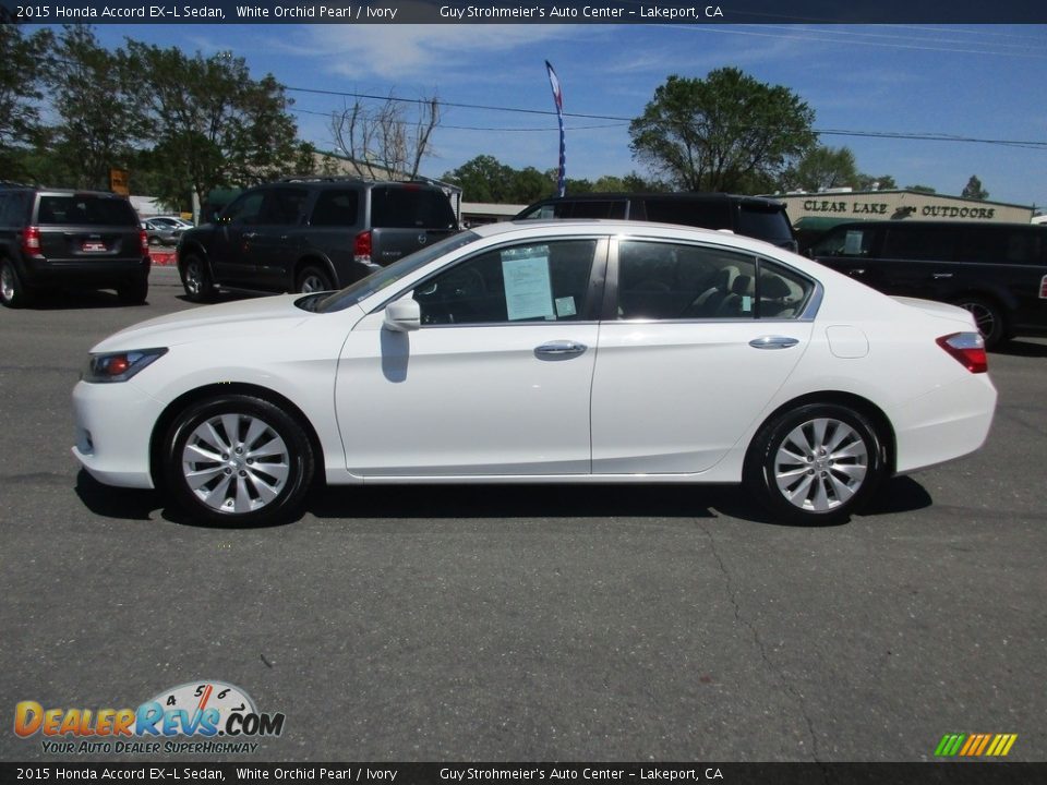 2015 Honda Accord EX-L Sedan White Orchid Pearl / Ivory Photo #4