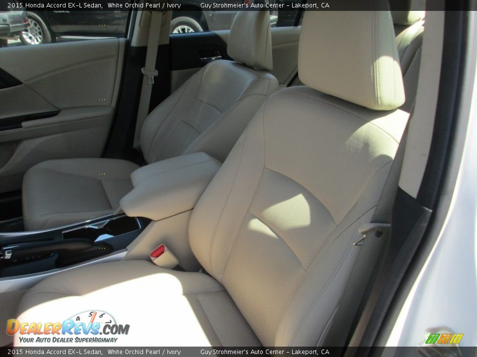 2015 Honda Accord EX-L Sedan White Orchid Pearl / Ivory Photo #8
