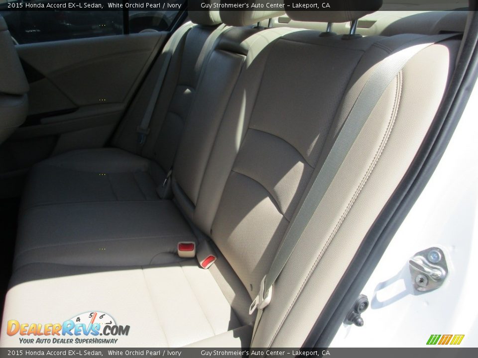 2015 Honda Accord EX-L Sedan White Orchid Pearl / Ivory Photo #9