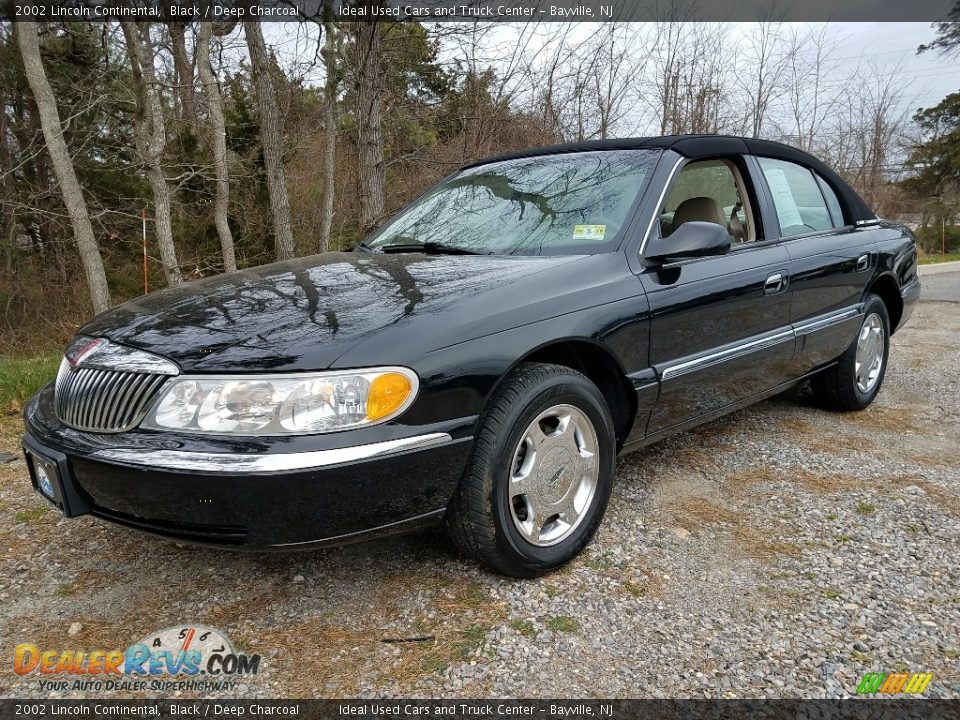 2002 Lincoln Continental Black / Deep Charcoal Photo #1