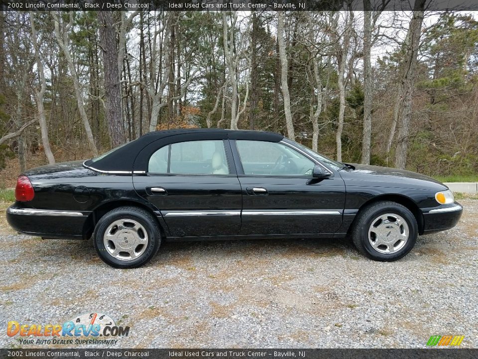 2002 Lincoln Continental Black / Deep Charcoal Photo #4