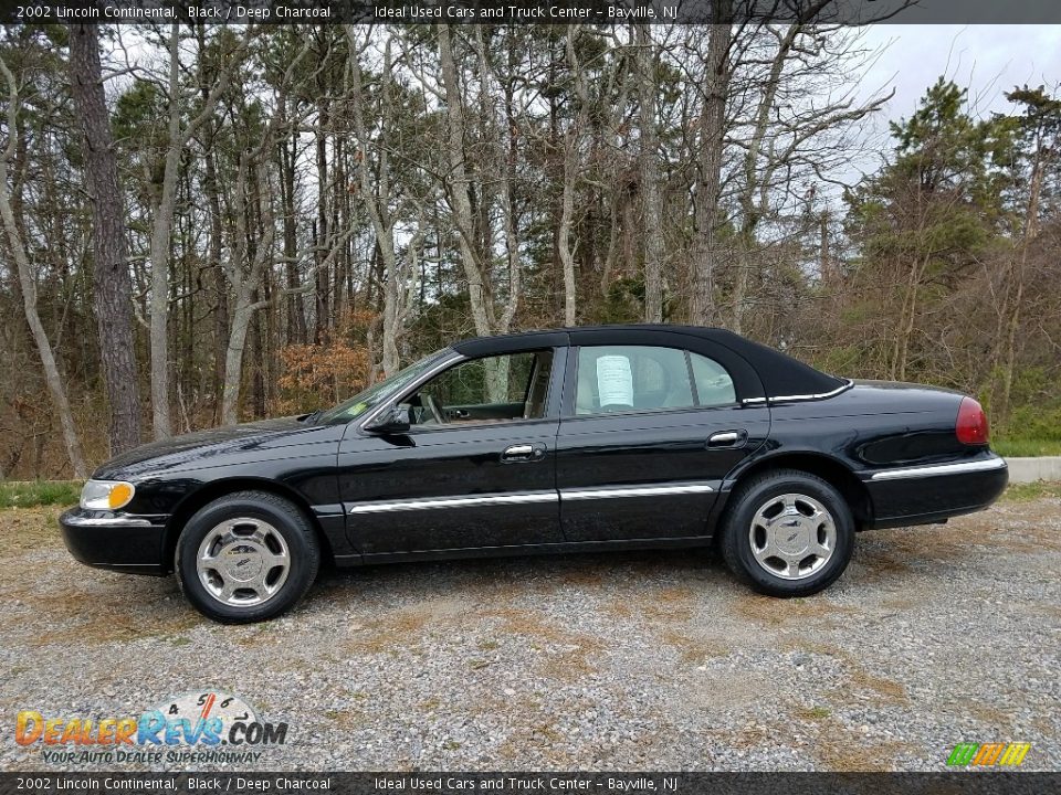 2002 Lincoln Continental Black / Deep Charcoal Photo #5