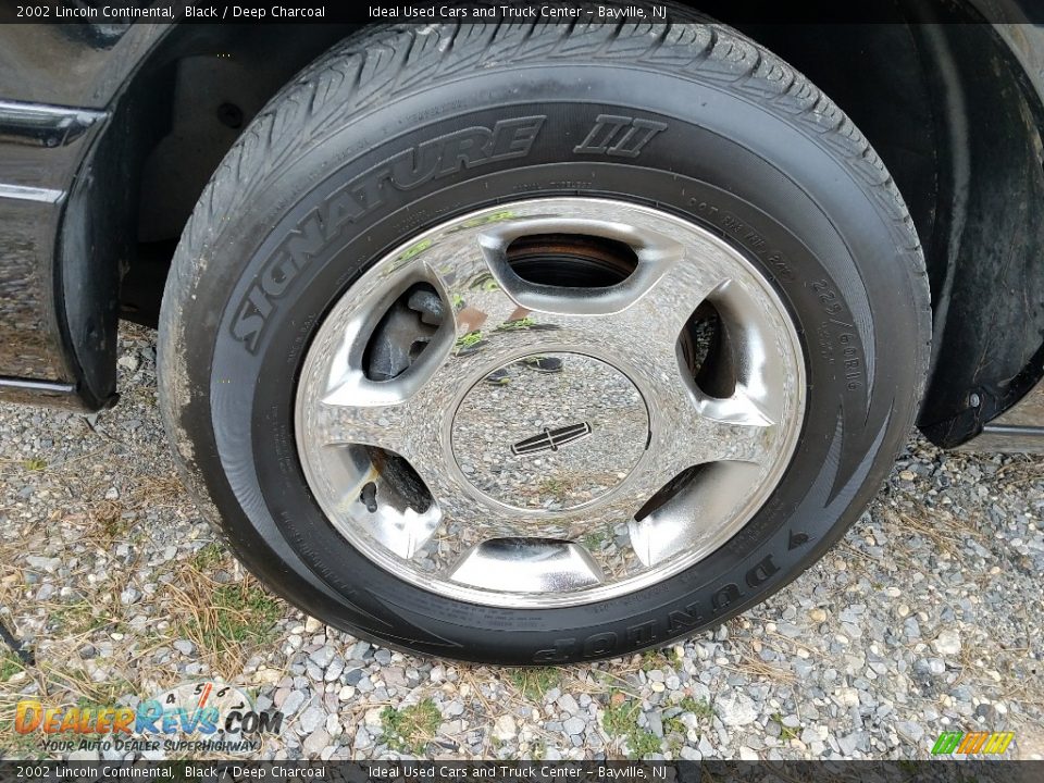 2002 Lincoln Continental Black / Deep Charcoal Photo #26