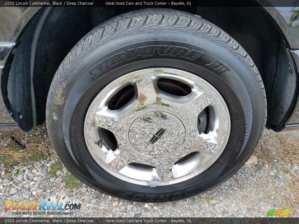 2002 Lincoln Continental Black / Deep Charcoal Photo #28