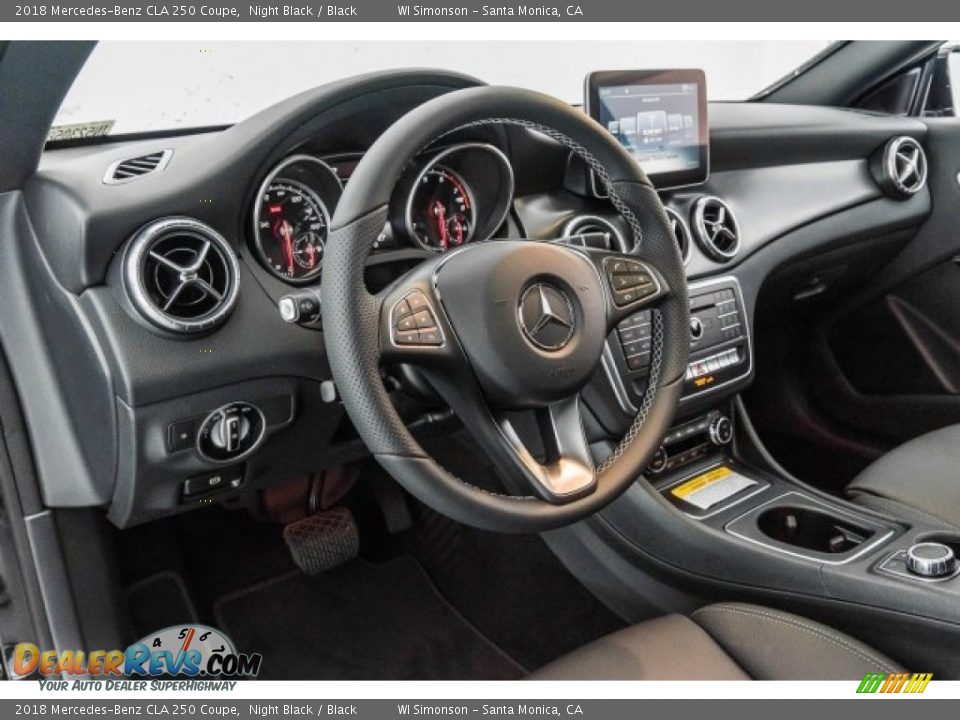 2018 Mercedes-Benz CLA 250 Coupe Night Black / Black Photo #6