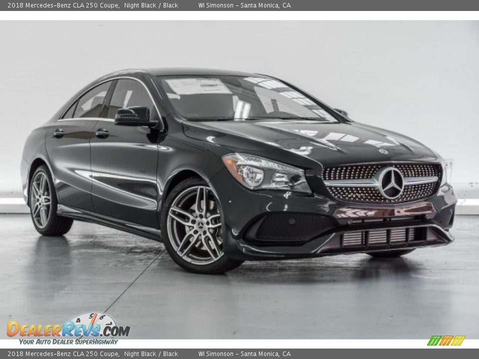 2018 Mercedes-Benz CLA 250 Coupe Night Black / Black Photo #12