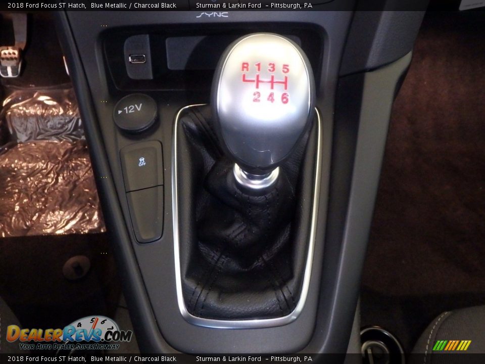 2018 Ford Focus ST Hatch Blue Metallic / Charcoal Black Photo #13